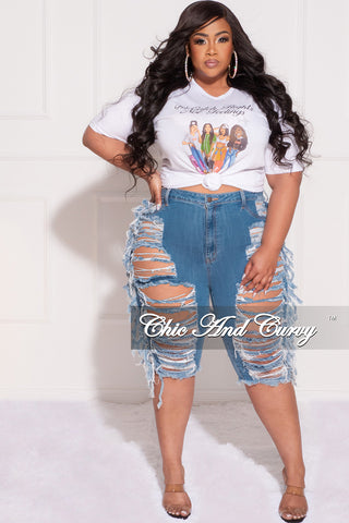 Final Sale Plus Size Short Sleeve "We Catch Flights Not Feelings" Graphic T-Shirt in White