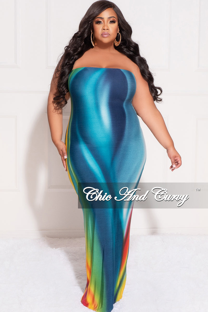 Curvy Slit Tube Dress-