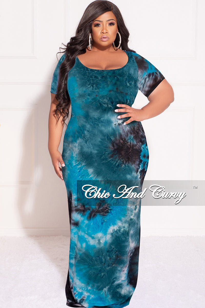 turquoise blue dress plus size Plus Size Elyna Mesh Maxi Dress