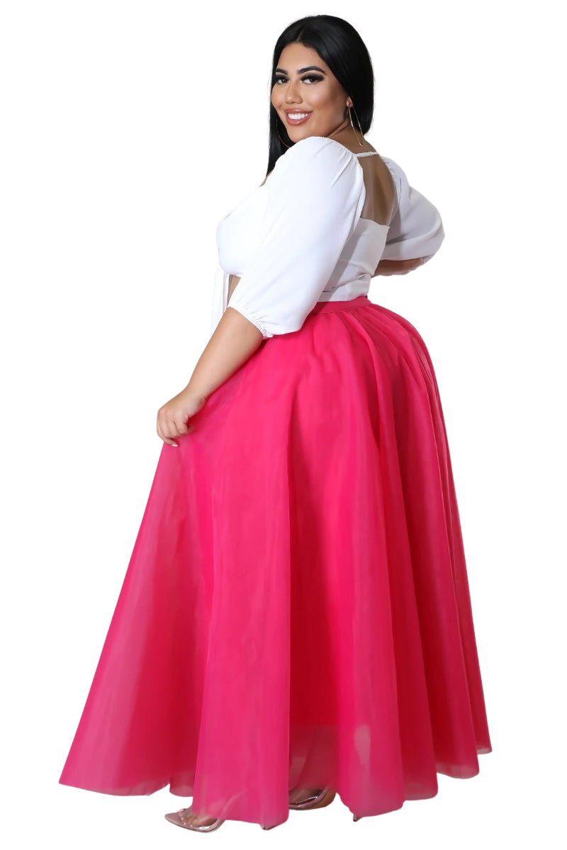 Fuchsia Tulle Maxi Skirt - M in 2023  Tulle maxi skirt, Maxi skirt, Tulle  material