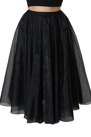 Final Sale Plus Size Maxi Tulle Tutu Skirt in Black (SKIRT ONLY)