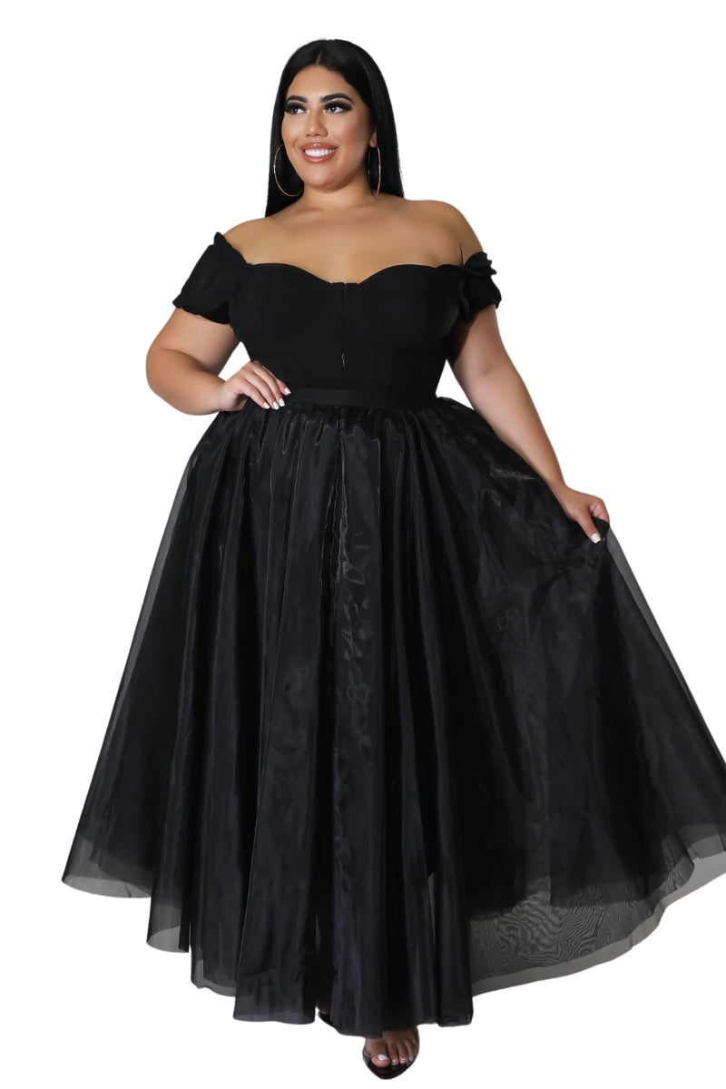plus size black tutu dress Final Sale Plus Size Maxi Tulle Tutu Skirt in Black (SKIRT ONLY) – Chic And Curvy
