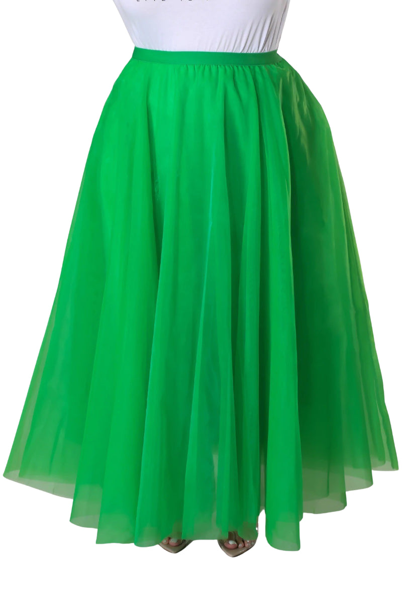 Women Plus Size Red  Green Tropical Print OneShoulder Neck ThighHigh  Slit Crop Top  Maxi Skirt Set  Berrylush