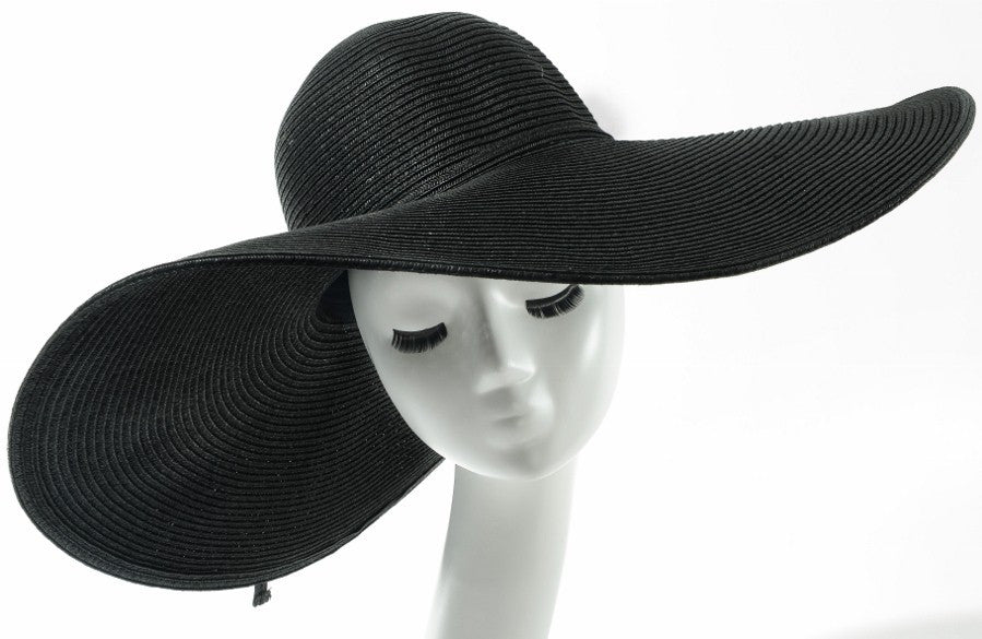 Final Sale Wide Brim Sun Hat in Black – Chic And Curvy