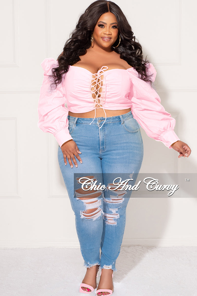 Top Nay (Plus Size) - Rosa