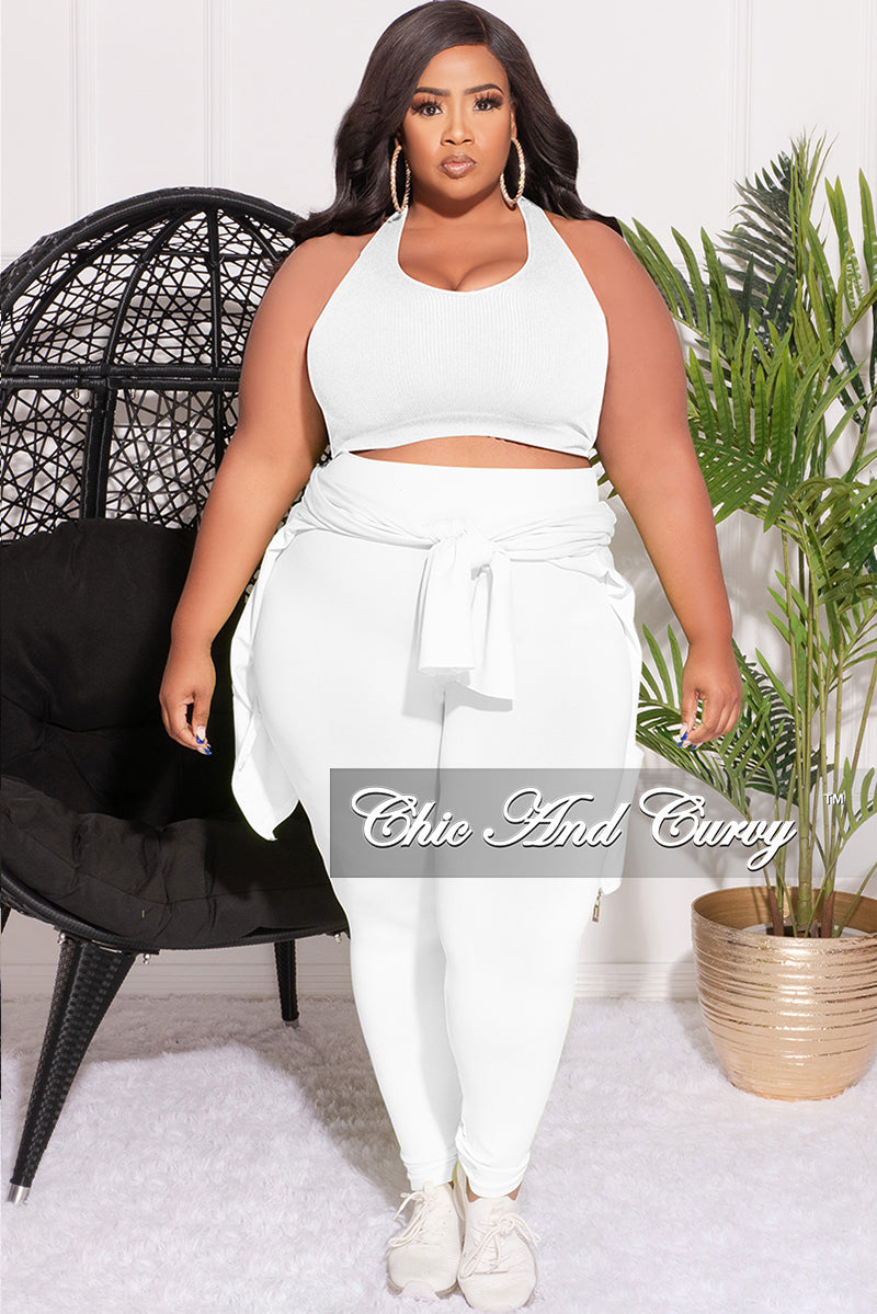 Final Sale Plus Size 2pc Hooded Zip-Up Jacket and Legging Set in
