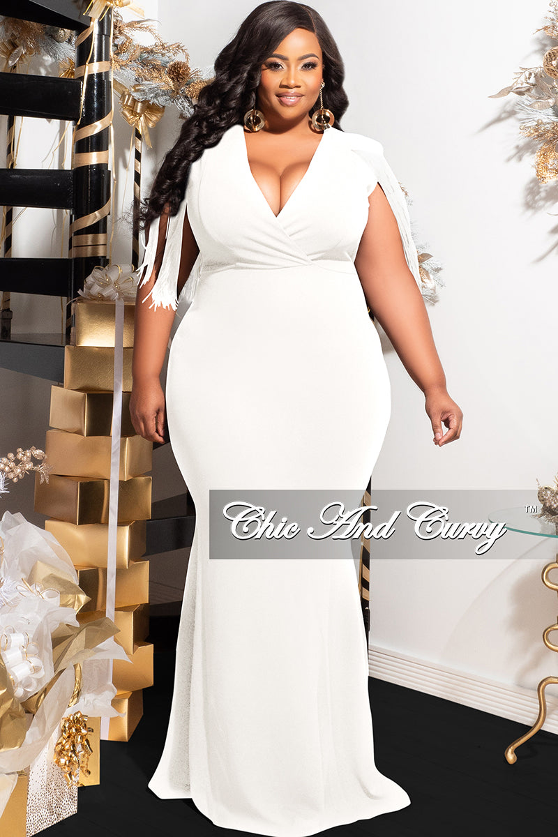 Final Sale Plus Size off the Shoulder Ruched Gown with Slit in Red