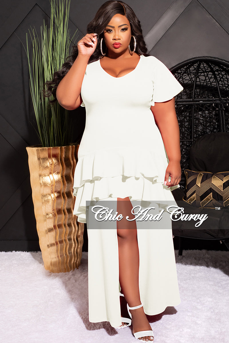 Curvy Tiered Layer Dresses, Fashion Curvy Tiered Layer Dresses
