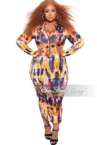 Final Sale Plus Size BodyCon in Multi-Color Print