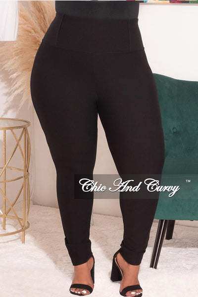 Final Sale Plus Size High Waist Pants in Black – Chic And Curvy