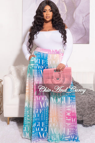 Final Sale Plus Size Ombré Vogue Pants (Only)