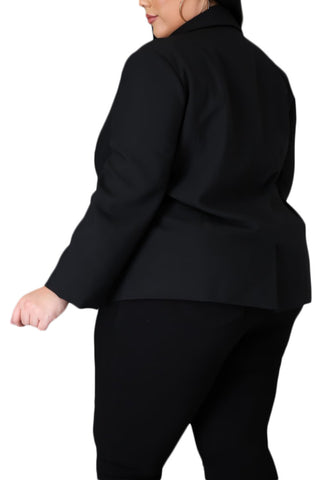 *Final Sale Plus Size Blazer in Black