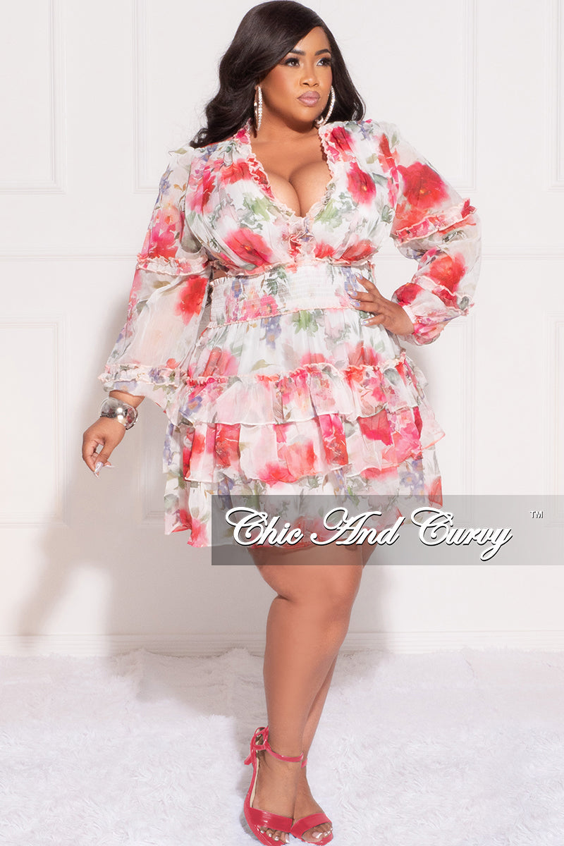 silk chiffon babydoll dress Floral Sweetheart Neck Chiffon Babydoll Dress