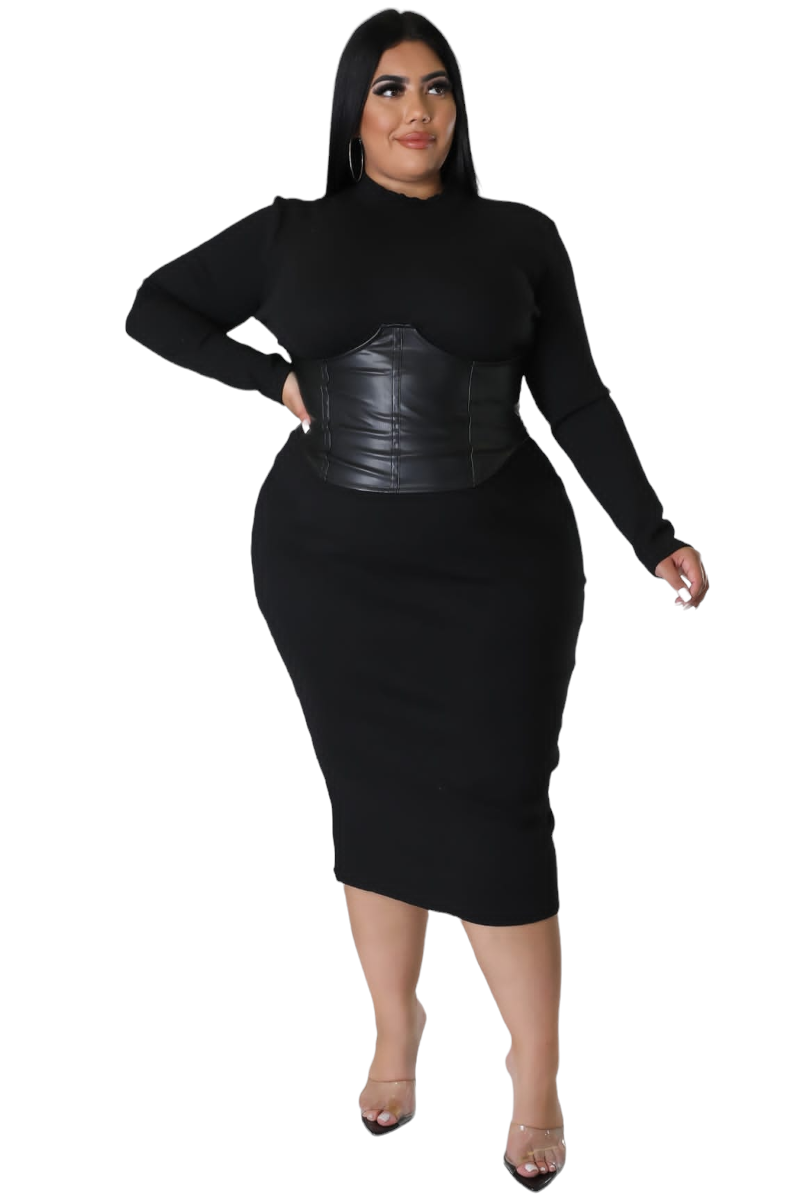 plus size faux leather bodycon dress Faux Leather Plus Size Dresses for Women