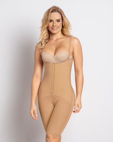 Latex Mid-Thigh Shaper with Booty Lift