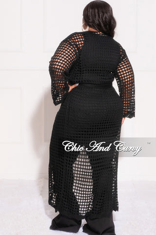 Final Sale Plus Size Flare Leg Distressed Jeans in Black
