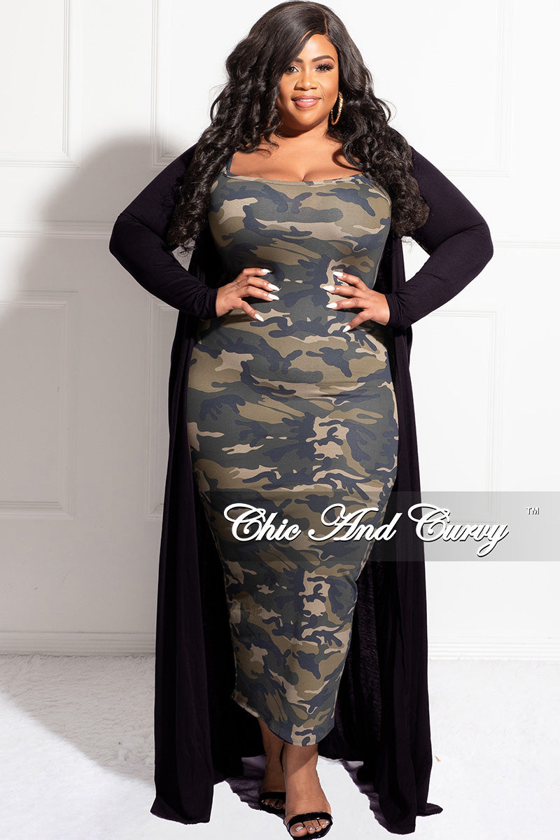Final Sale Plus Size Duster in Black – Chic And Curvy