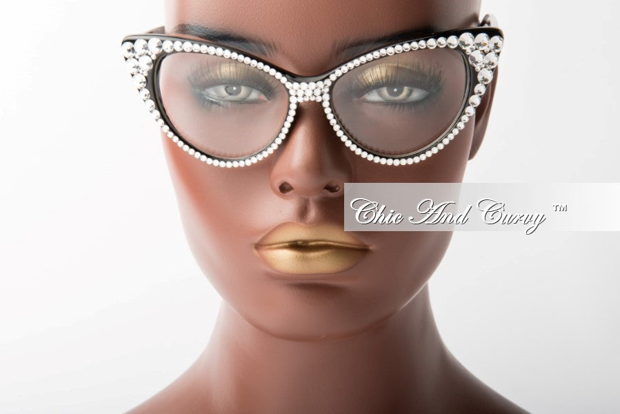 Final Sale Glasses in  Silver Crystal 8869 CL