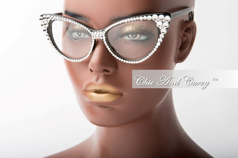 Final Sale Glasses in  Silver Crystal 8869 CL