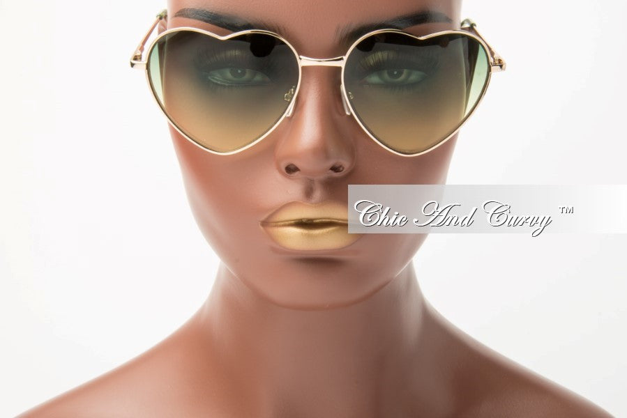 Final Sale Glasses in  Green/Yellow C8021M-COL