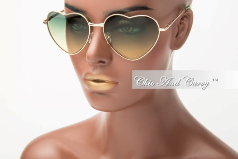 Final Sale Glasses in  Green/Yellow C8021M-COL
