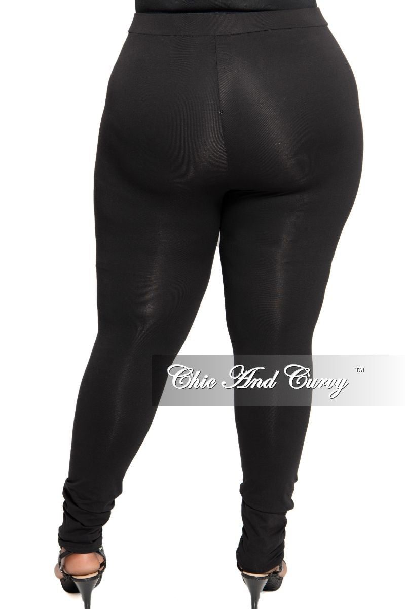 Final Sale Plus Size Thick Leggings in Black – Chic And Curvy