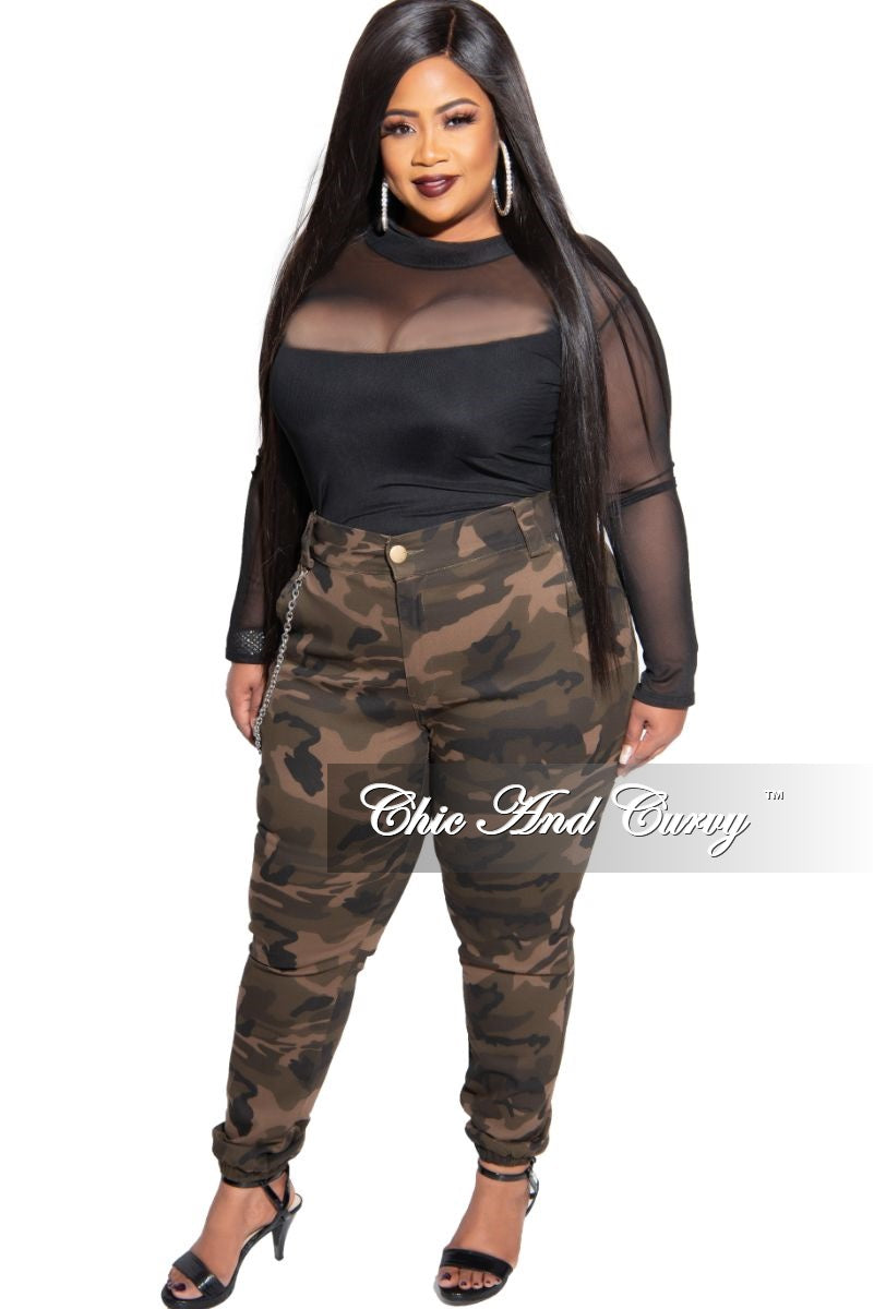 Final Sale Size Jogger Pants in Camouflage Print – Chic And