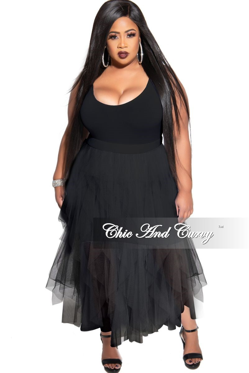 Final Sale Plus Size Camisole with Thick Straps in Black