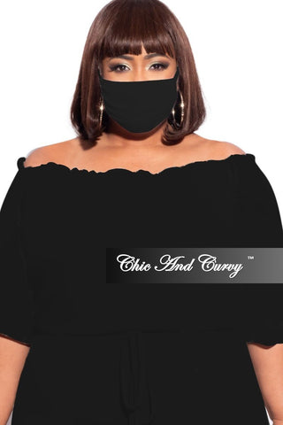 Final Sale Modal Cloth Face Mask in Black